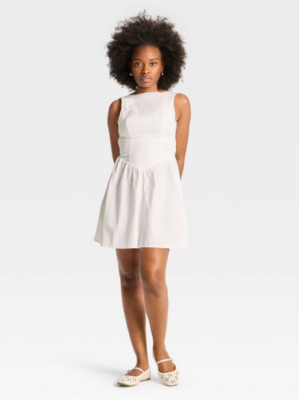 Wild Fable Women's Bow-Back Mini A-Line Dress (XXS) - NWOT